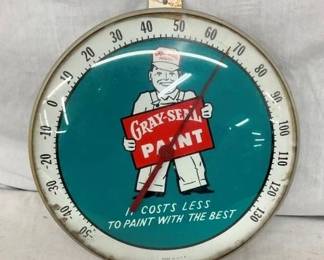 12" GRAY SEAL PAINT THERMOMETER
