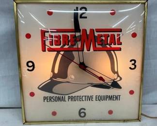 15" FIBER METAL PAM CLOCK