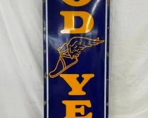 SSP VERTICAL GOODYEAR TIRES SIGN