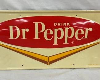 OLD STOCK SST DR. PEPPER CONVEX SIGN