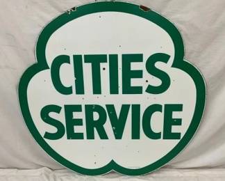48" DSP CITIES SERVICE CLOVER SIGN