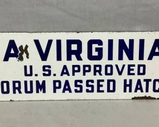 SIDE 2 VIEW VA HATCHERY SIGN