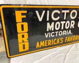 FORD VICTORIA MOTOR CO. V-8 SIGN