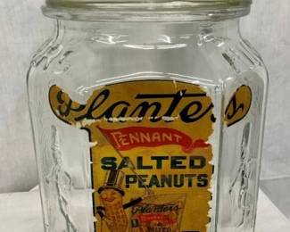 PLANTERS SALTED PEANUTS JAR PAPER LABEL