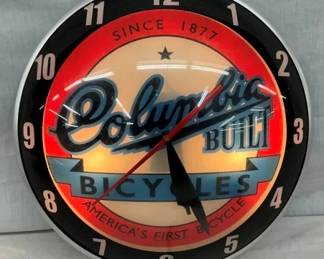 15" COLUMBIA BUILT DOUBLE BUBBLE CLOCK