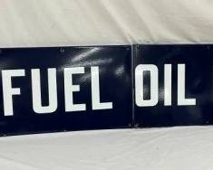 2PC. SSP OWEN FUEL OIL COMPANY SIGN