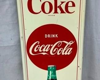 SST VERTICAL COKE SIGN W/BOTTLE