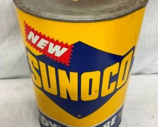 5QT. SUNOCO DYNALUBE MOTOR OIL CAN