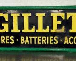 SST EMB. GILLETTE TIRES SIGN