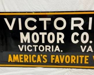 1958 SST FORD VICTORIA VA DEALER SIGN