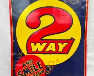 SST EMB. 2 WAY SODA SIGN