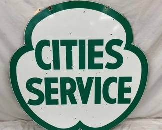 SIDE 2 CITIES SERVICE PORC. SIGN