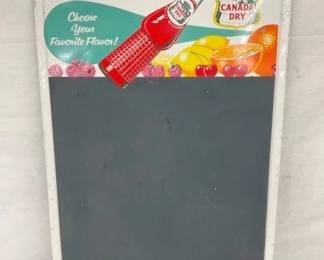 SST CANADA DRY MENU W/ BOTTLE
