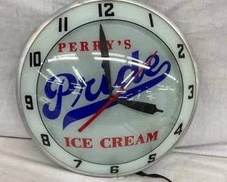 15IN PERRYS PRIDE DOUBLE BUBBLE CLOCK