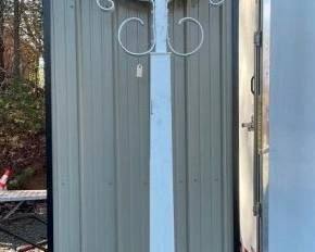 ORIG. 42" DSP GMC SIGN W/ 11FT. POLE