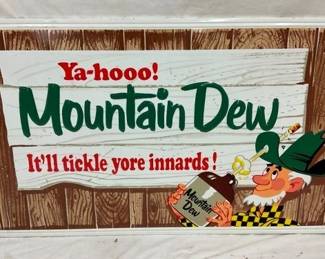 SST. EMB. 1960'S EMB. MT. DEW SIGN