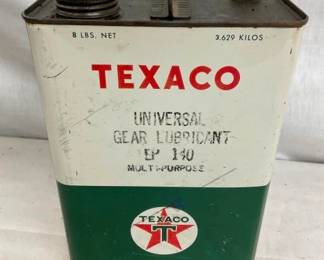 8LBS TEXACO GEAR OIL CAN