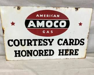 SIDE 2 VIEW AMOCO CARDS SIGN