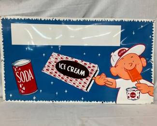 1975 SST EMB. ICE CREAM SODA SIGN