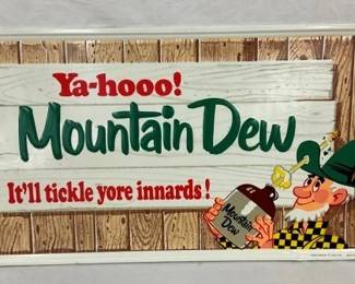 NICE SST 1966 MT. DEW SIGN W/ WILLIE
