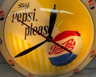 PEPSI CLOCK W/ CAP