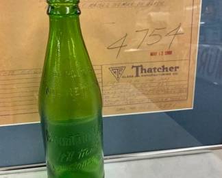 EARLY MT. DEW 1966 10 OZ BOTTLE/DIAGRAM