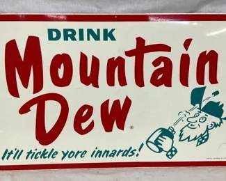 SST 1965 MT. DEW SIGN W/ WILLIE