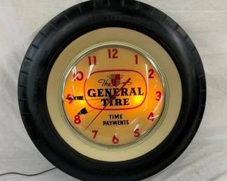 UNUSUAL GENERAL TIRE DEALER CLOCK
