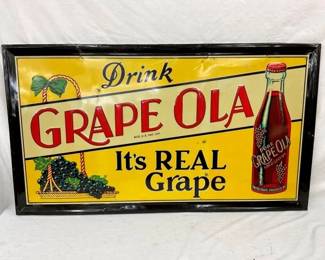 SST EMB GRAPE OLA SIGN W/ BOTTLE