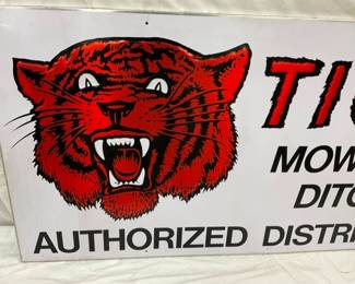 MEASURES 70X35 W/ TIGER, SELF FRAMED