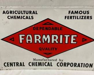 EMB. FARMRITE FERTILIZERS SIGN