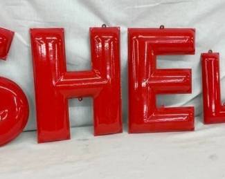 NOS SHELL LETTERS 9IN-13 1/2IN