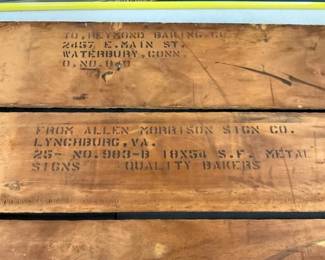 CLOSEUP VIEW ORIG. CRATE