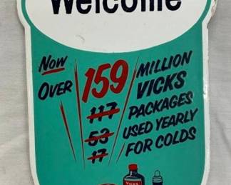 SSP VICKS WELCOME DOOR SIGN