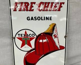 PORC. 1954 TEXACO FIRE CHIEF PUMP PLATE