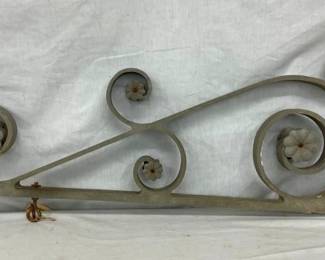 EARLY HEAVY ALUM. SIGN BRACKET