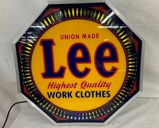 18" LEE OCTAGON PIN WHEEL CLOCK