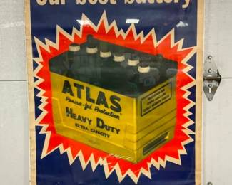1965 ATLAS BATTERIES PAPER AdV.