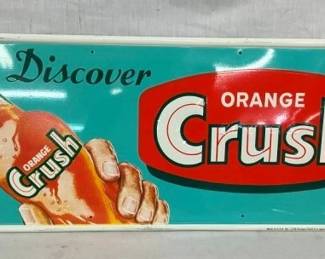 SST EMB. ORANGE CRUSH SIGN