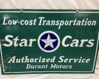 DSP STAR CARS DURANT DEALER SIGN