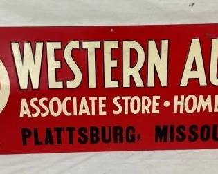 SST EMB. WESTERN AUTO SIGN