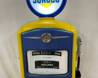 RESTORED W/ BLUE SUNOCO GLOBE