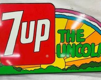 SST 7UP THE UNCOLA COUNTER SIGN
