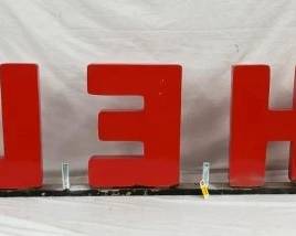 BACKVIEW SHELL STATION LETTER SIGN