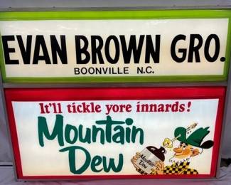 MT. DEW LIGHTUP CAN SIGN BOONVILLE NC
