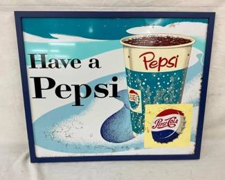 SST HAVE A PEPSI SIGN W/ CUP AND CAP