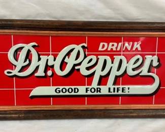 SST EMB. DR PEPPER CHECKER BOARD SIGN