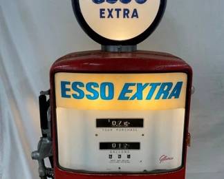 ORIG. W/ LIGHTED ESSO EXTRA GLOBE