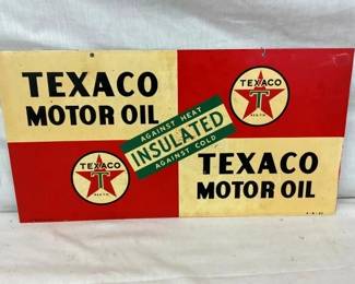 1947 SST TEXACO MOTOR OIL SIGN