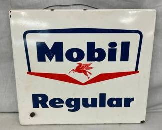 PORC. MOBIL REGULAR PUMP PLATE W/PEGASUS